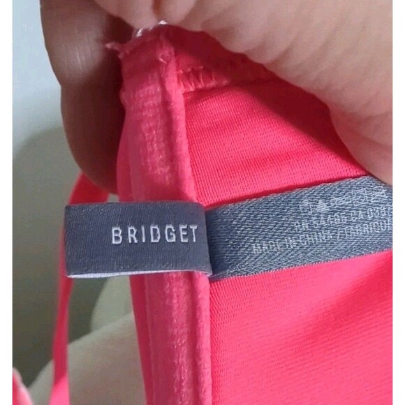 NWOT Aerie Bridget 36D Top Sz Large Bottom Neon Pink 2 Piece Bikini Swimsuit - Picture 13 of 16